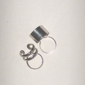 Silver Ear Cuffs